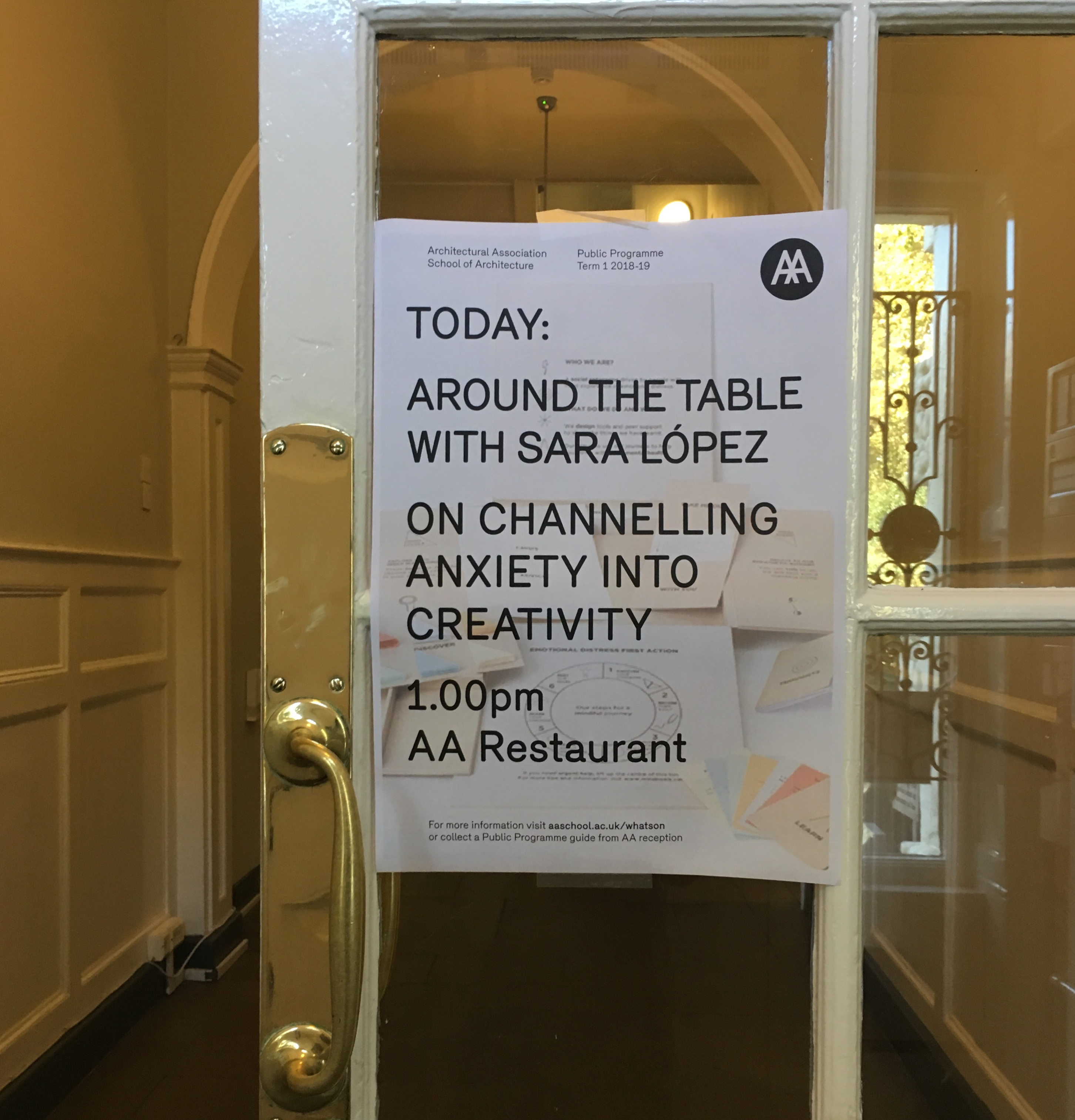 Architectural Association talk poster