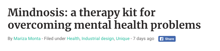 Design Faves — a therapy kit for overcoming mental health problems