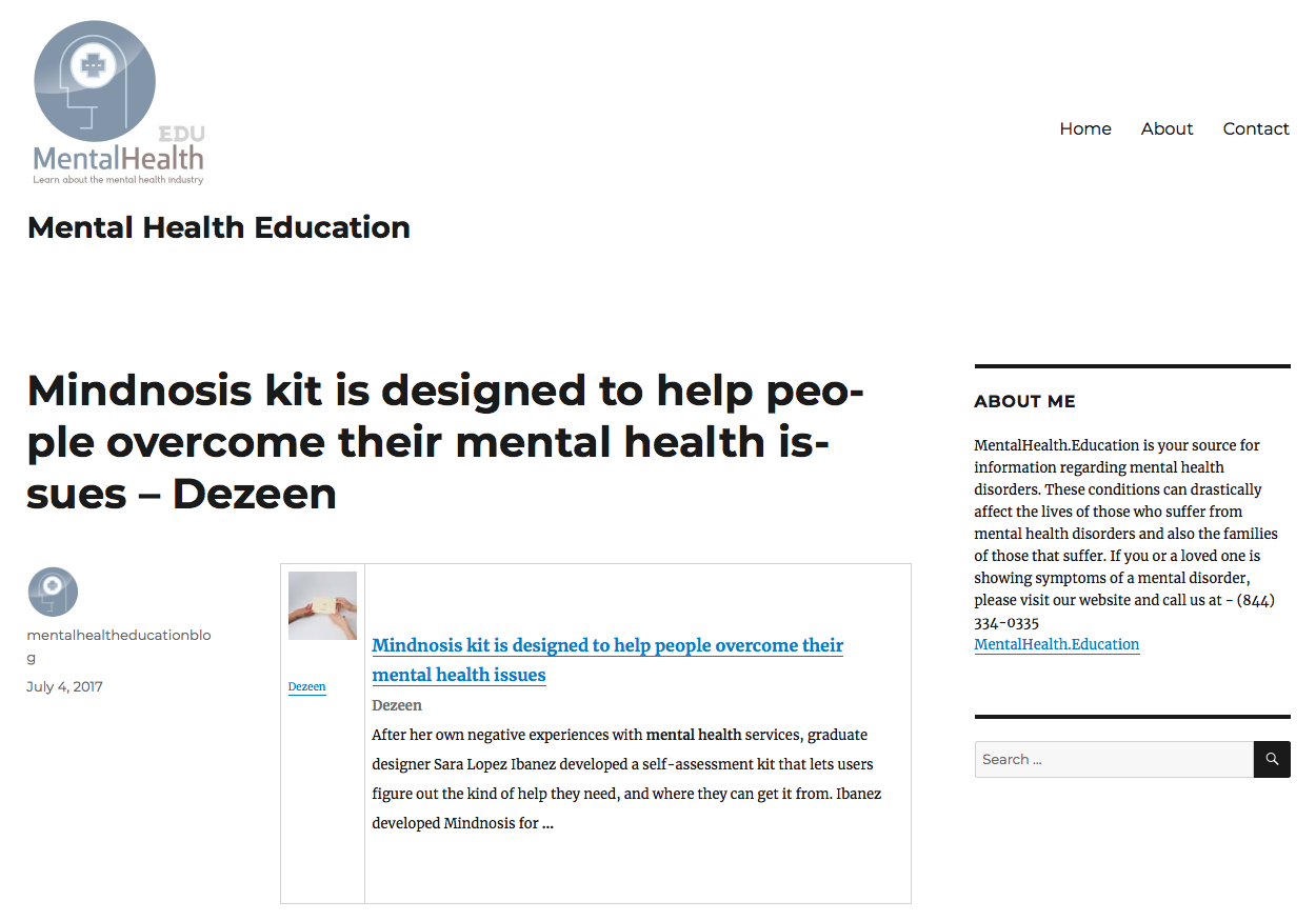 Mental Health Education feature